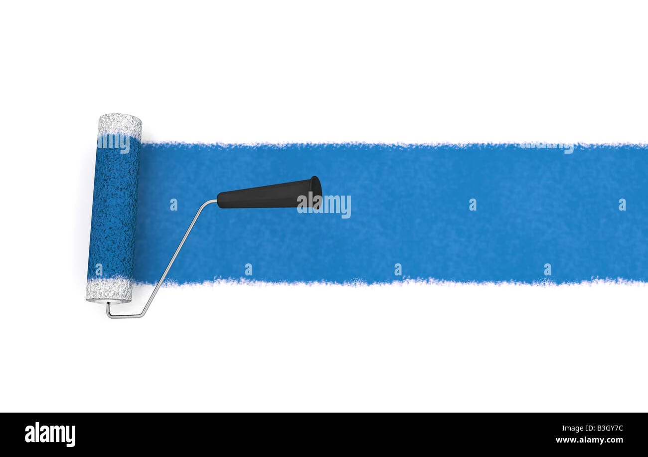 3D render of a paint roller Stock Photo Alamy