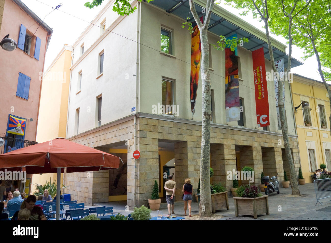 The "Musée d' Art Moderne de Céret" (museum of modern art) in Southern France Stock Photo