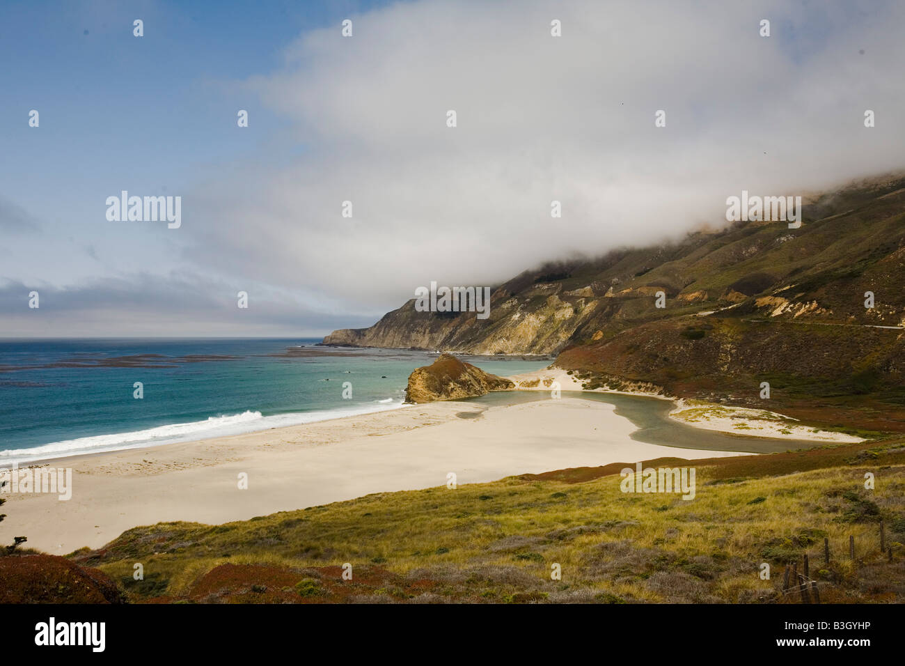 Along the Pacific Coast Highway PCH Big Sur CA USA Stock Photo - Alamy