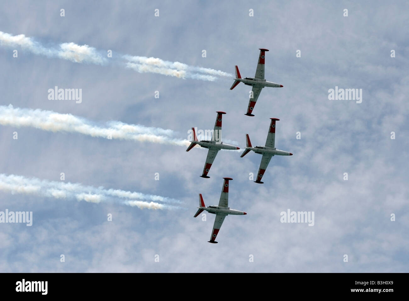 israeli airforce aircraft at airobatic show at Tel Aviv sky at the 60's independece day held at 2008. Stock Photo