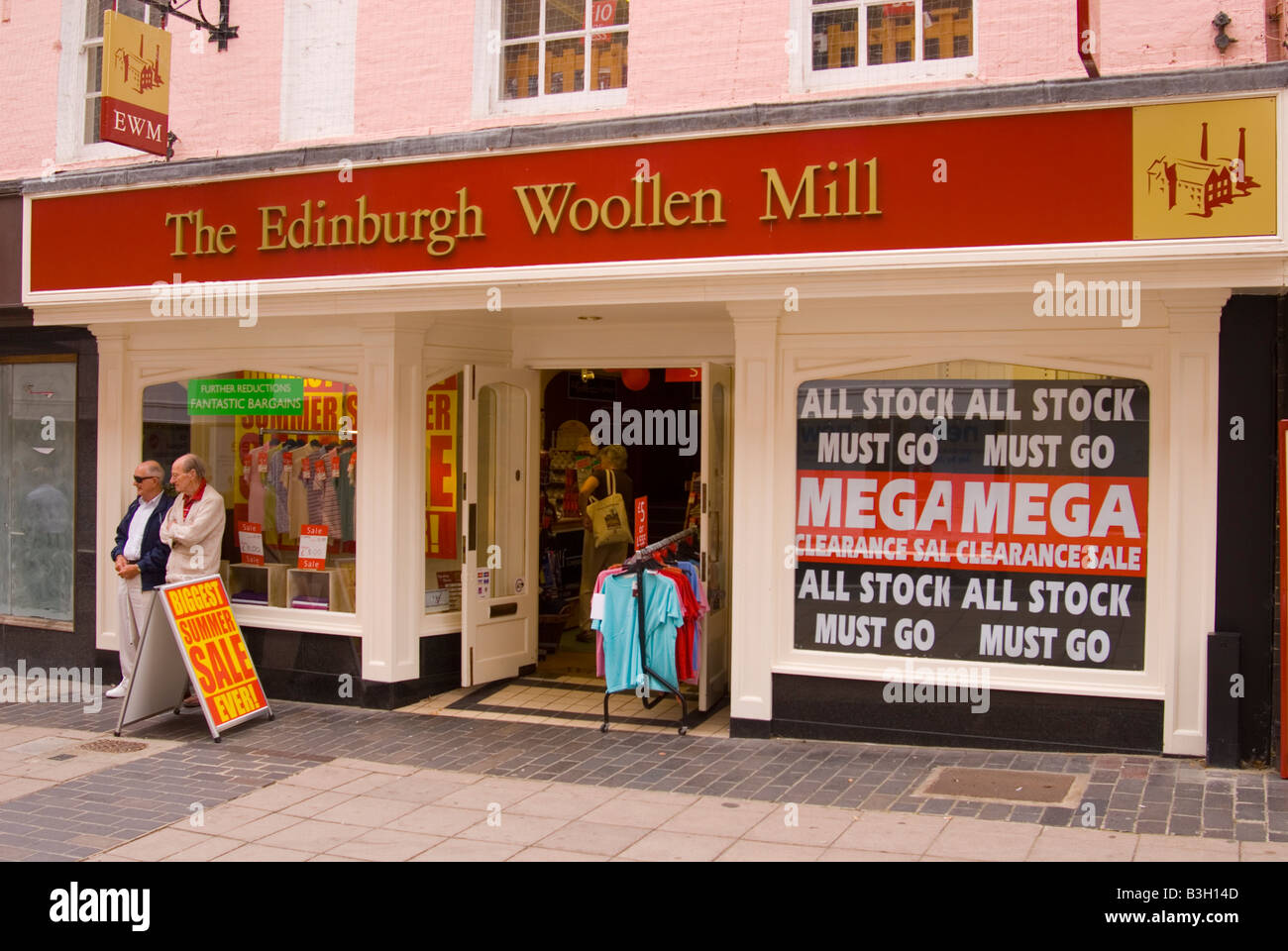 The Edinburgh Woolen Mill shop in Norwich,Norfolk,Uk Stock Photo