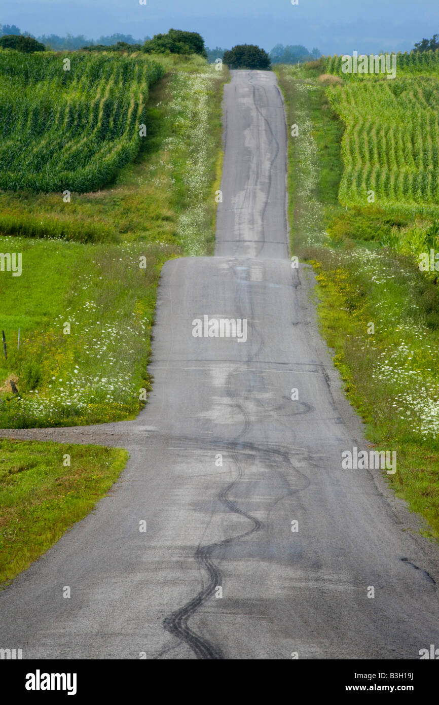 Country road Mohawk Valley New York State Stock Photo Alamy