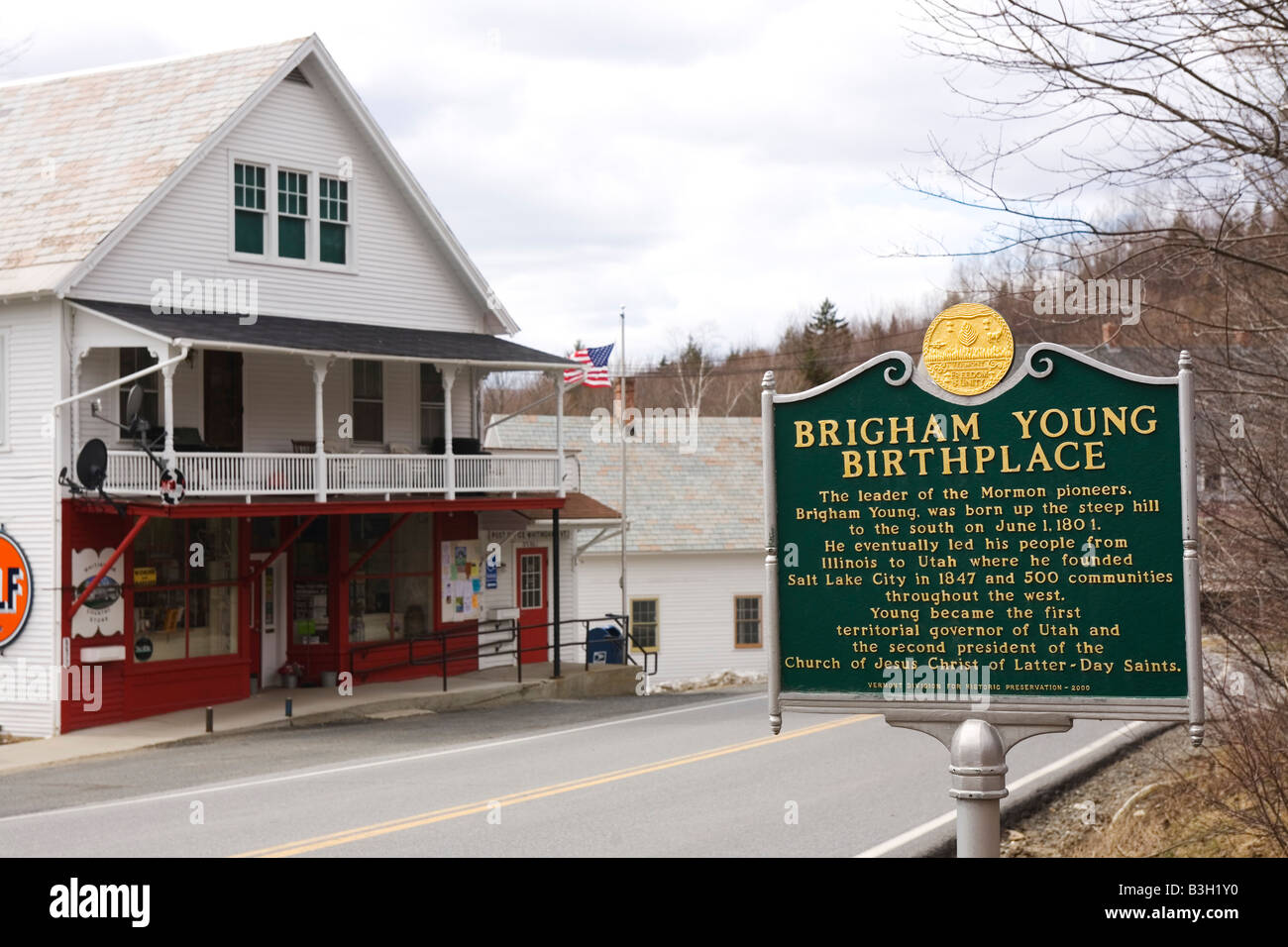 Brigham Young Birthplace Whitingham Vermont Stock Photo Alamy