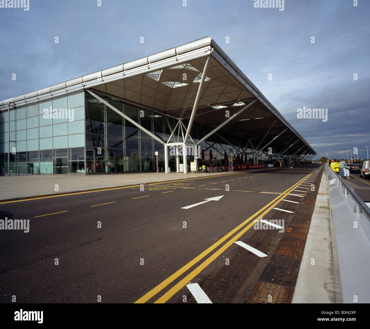 London Stansted Airport terminal building, Essex, England, UK. Stock Photo