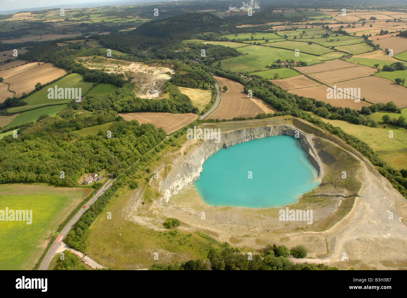 Shadwell quarry near Much Wenlock in Shropshire England Stock Photo Alamy