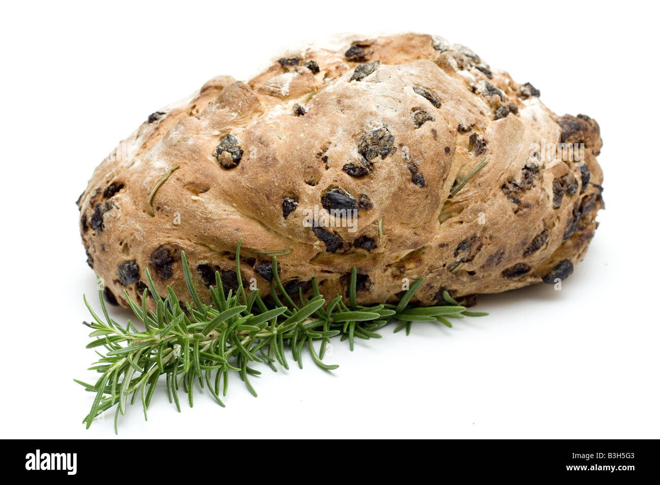 Handmade rosemary and raisin bread. Jamie Oliver Recipe Stock Photo Alamy