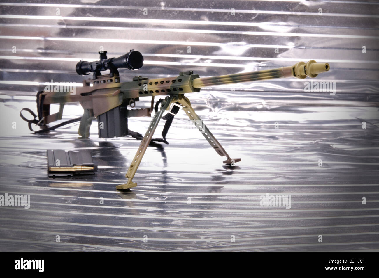 M85 Sniper gun accurate exact precise snipe Stock Photo