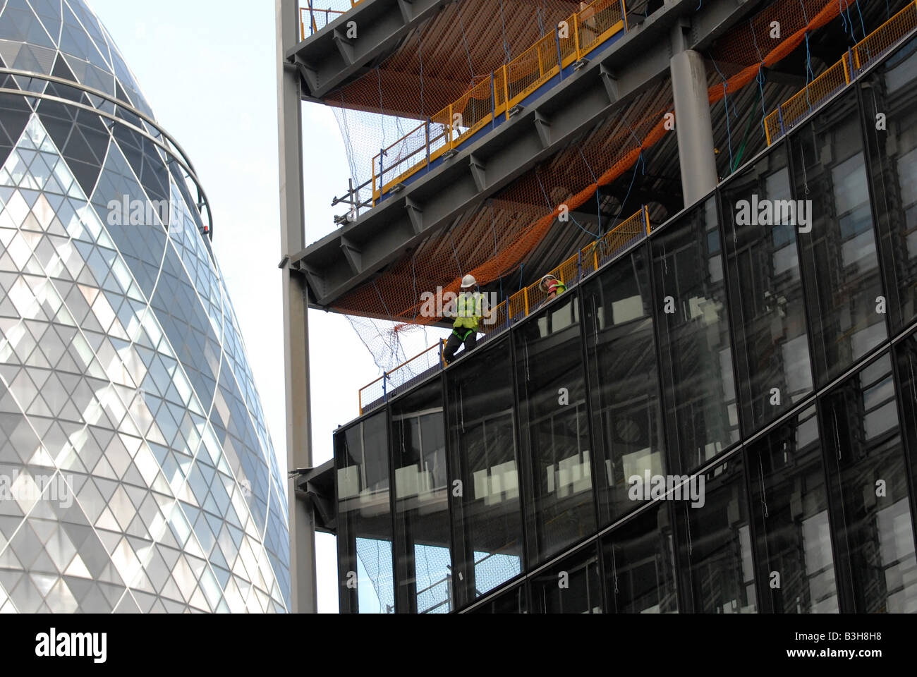 the gherkin and city offices Stock Photo