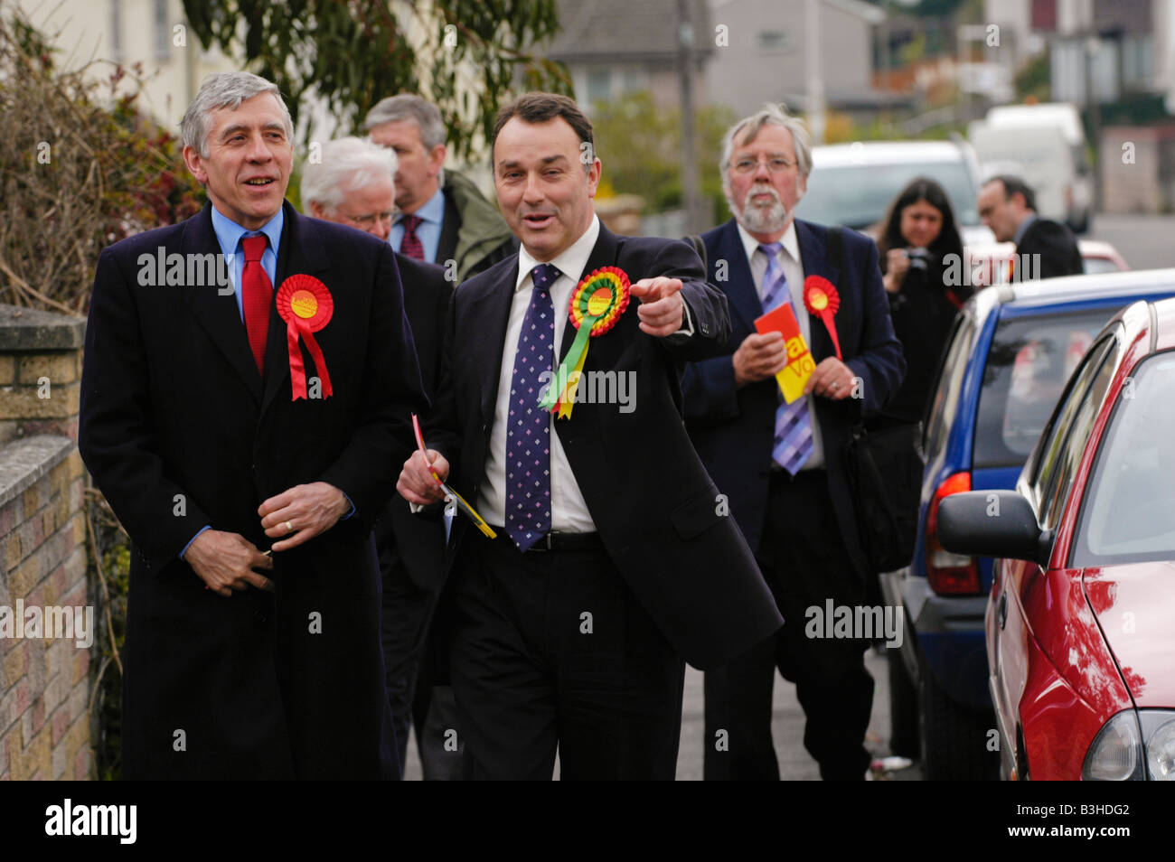 Rt Hon Jack Straw MP Labour government minister pictured campaigning