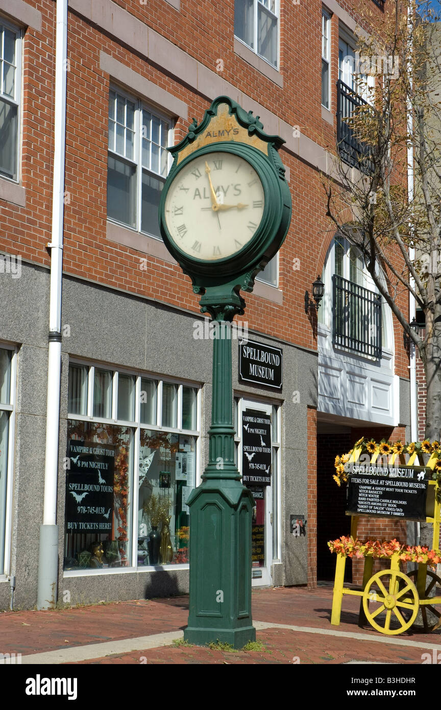 old clock in Salem Stock Photo Alamy