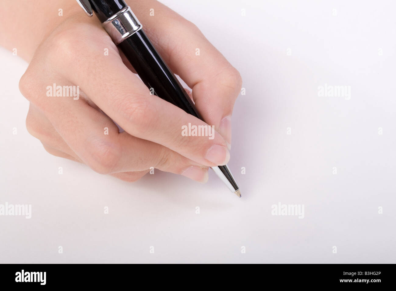 writing with a pen Stock Photo - Alamy