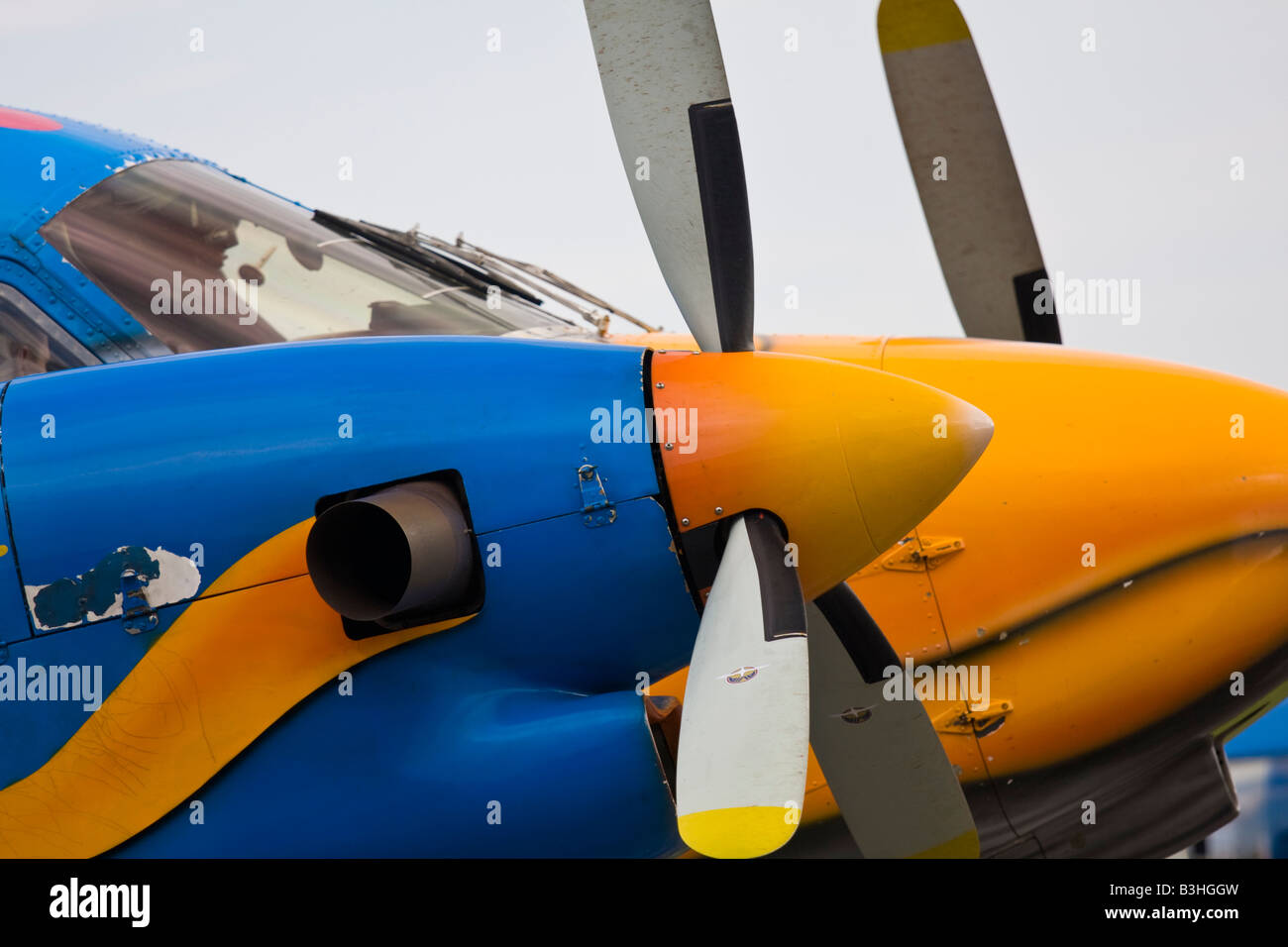 colourful propeller plane Stock Photo Alamy