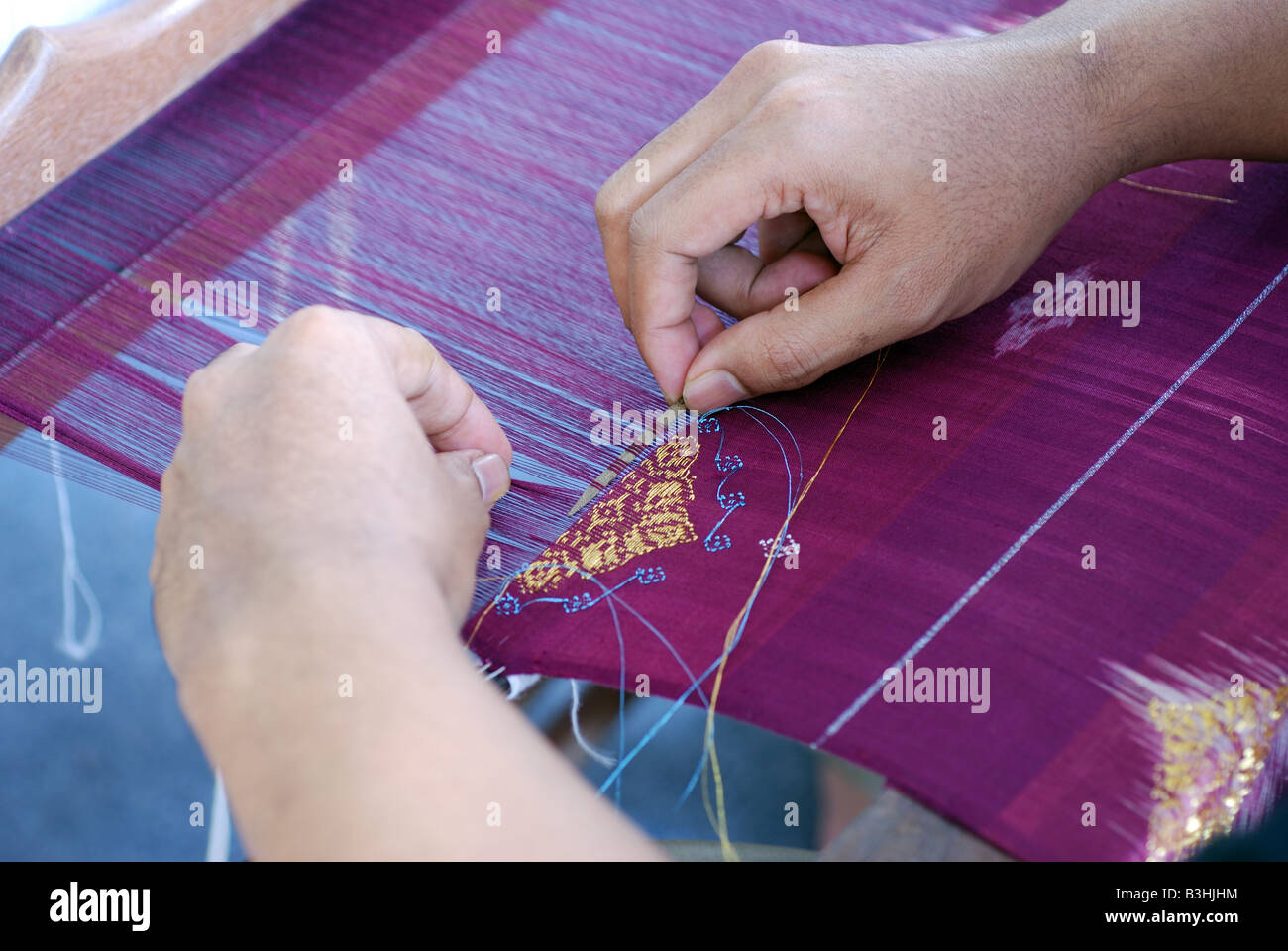 Weave traditional songket thread hires stock photography and images Alamy