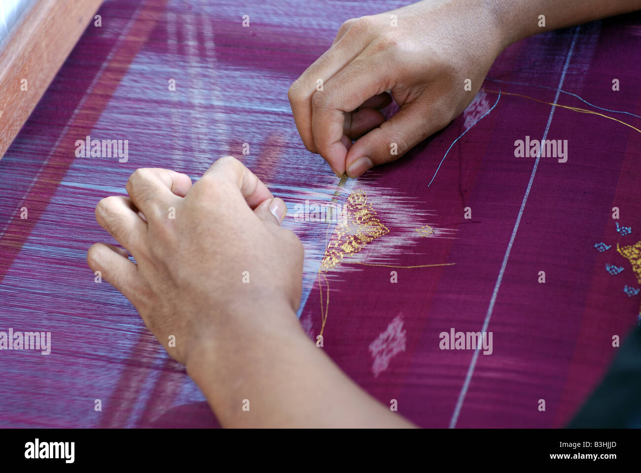 Songket weaving Stock Photo Alamy