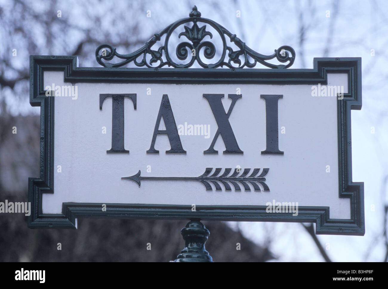 Sign for taxi stand Stock Photo Alamy