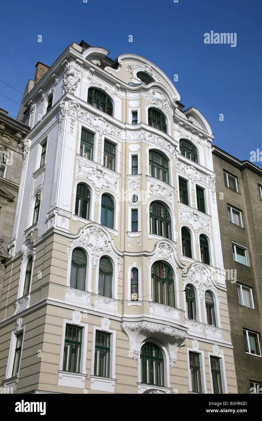 Renovated old house in Vienna Stock Photo