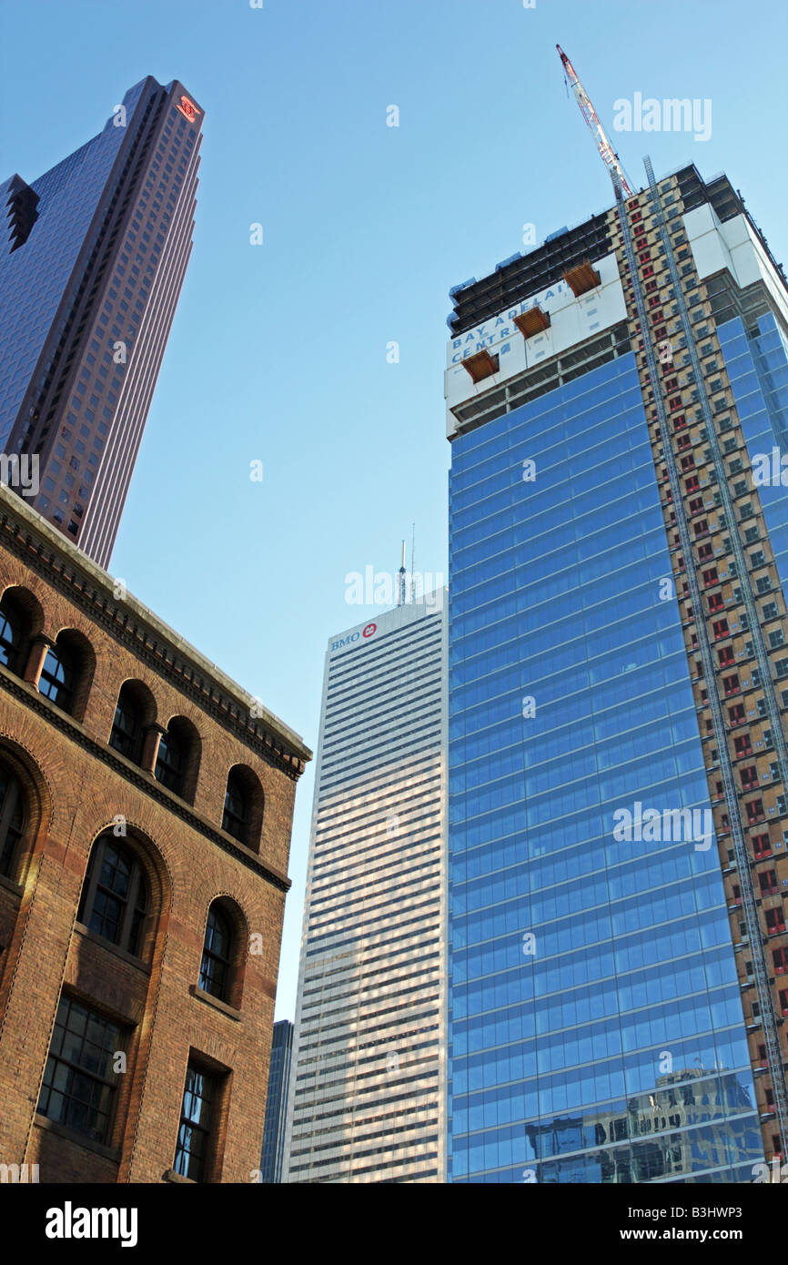 New Bay Adelaide Centre in its final stage of construction in downtown Toronto Stock Photo