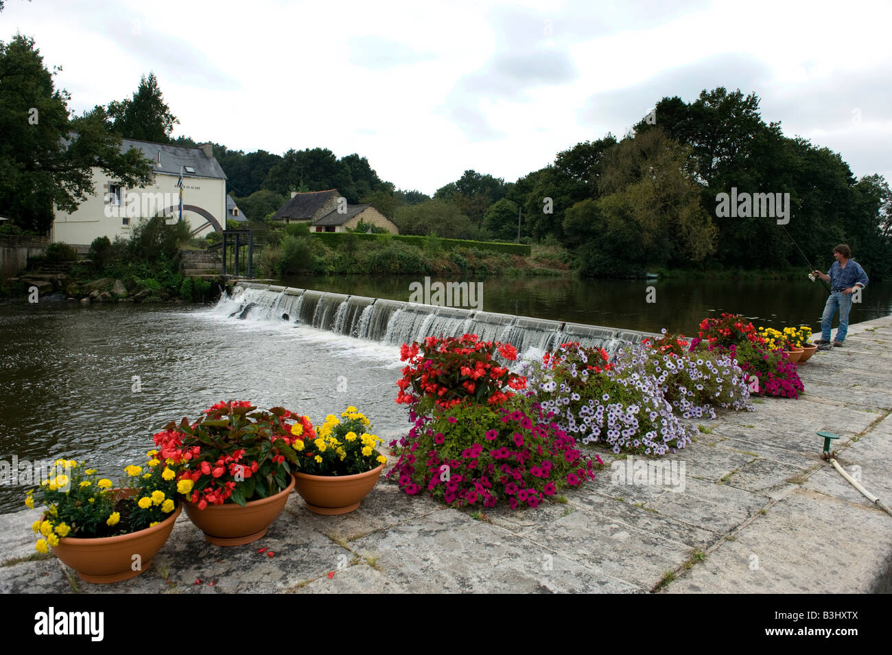 The Nantes Brest Canal runs through the Brittany countryside and was constructed when the