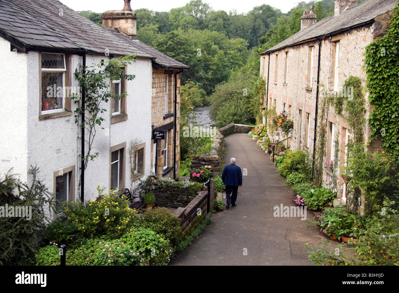 Quaint cottages, Ingleton village, Yorkshire Dales, UK Stock Photo Alamy
