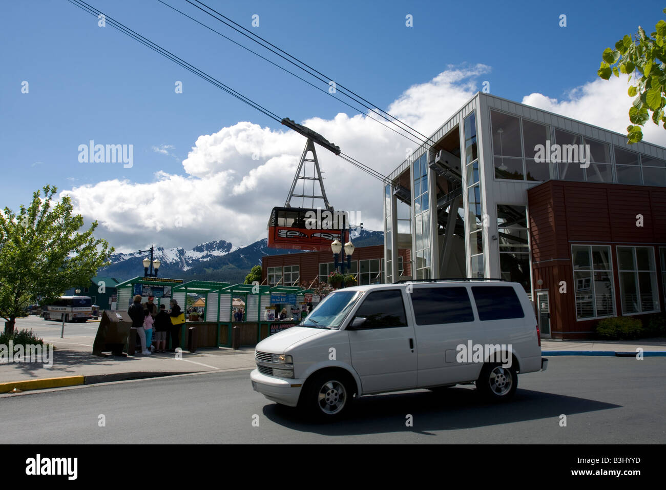 Mount Roberts Tram Juneau Alaska Stock Photo