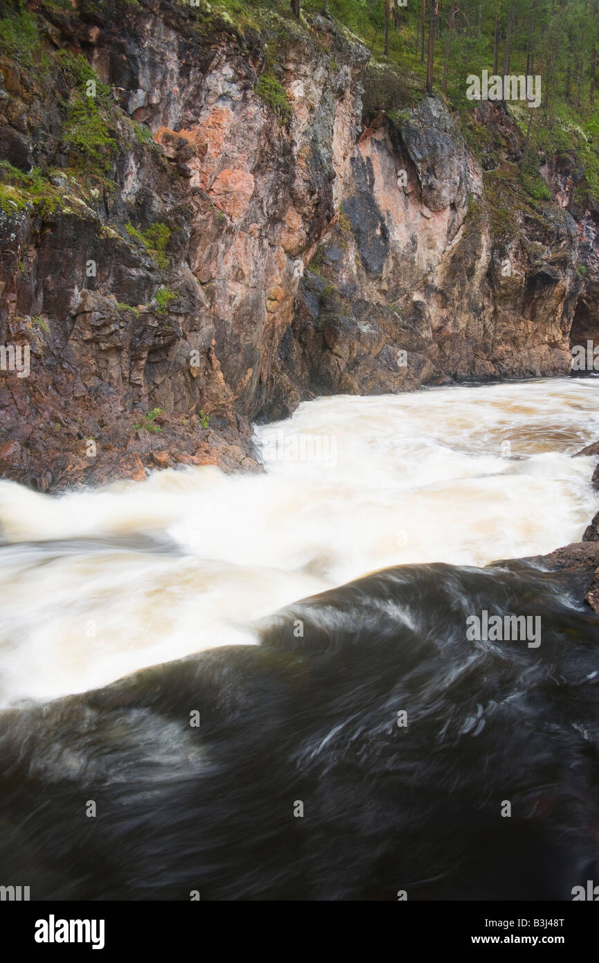 Kiutaköngäs rapids Stock Photo
