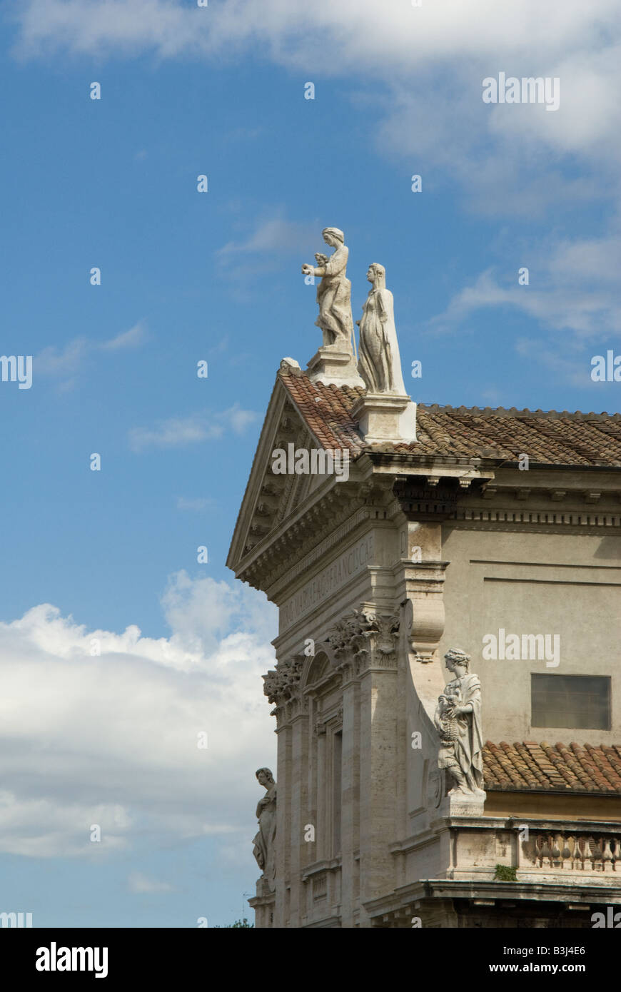 The Baroque church Santa Francesca Romana in Rome Italy Stock Photo - Alamy