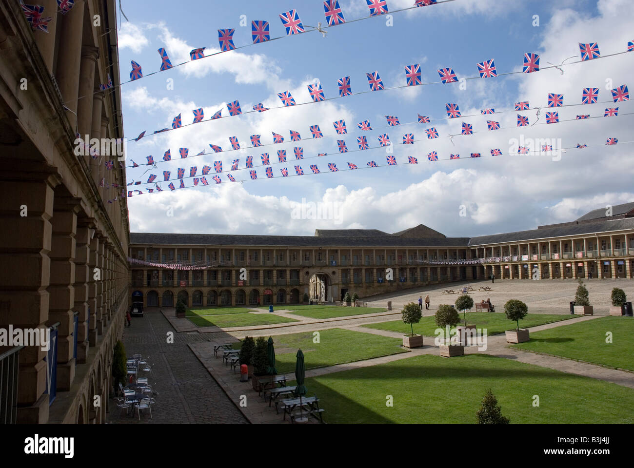 The Piece Hall, Halifax, Yorkshire. Originally a wool trading building