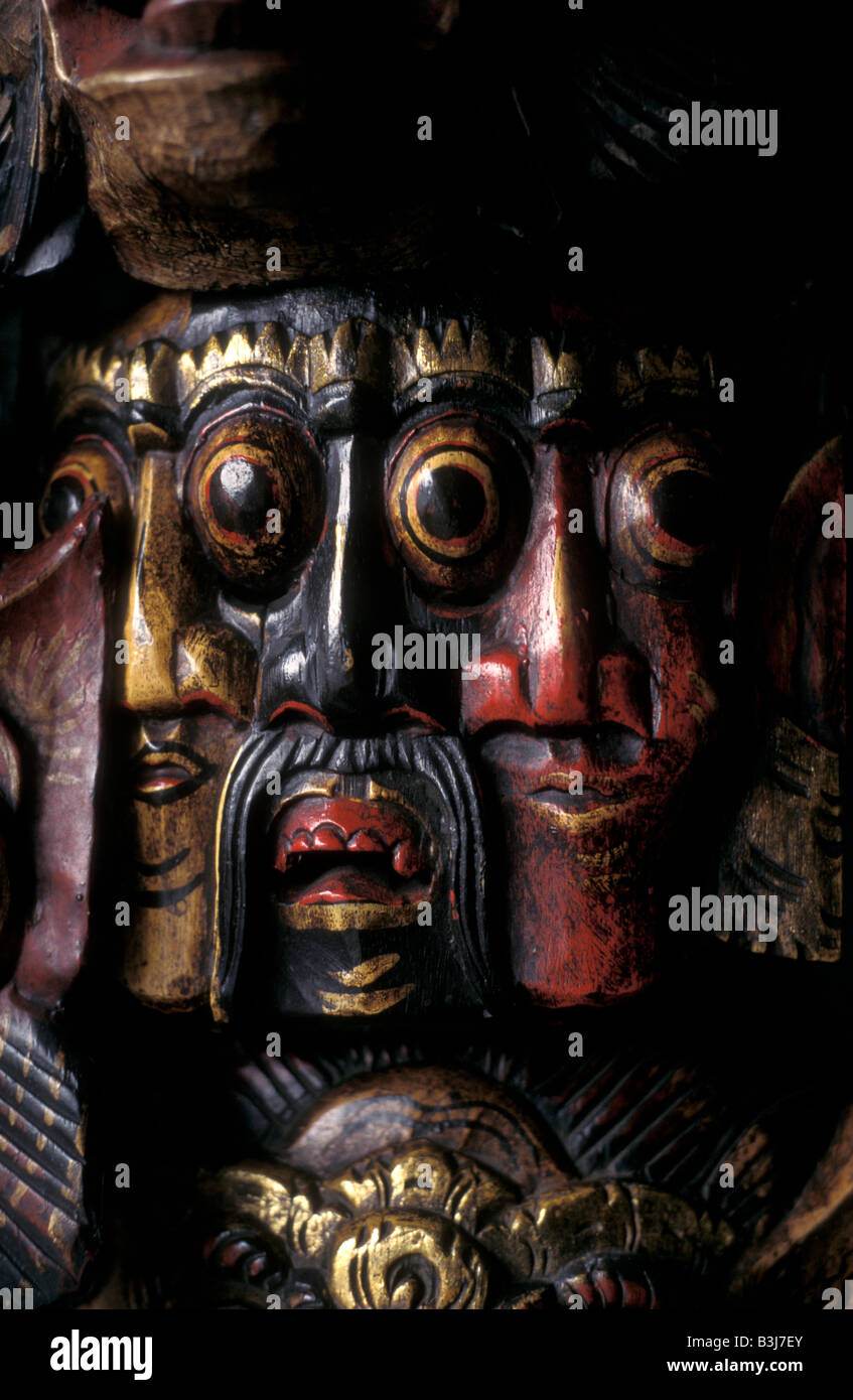 masks in craft shop jakarta java indonesia Stock Photo Alamy