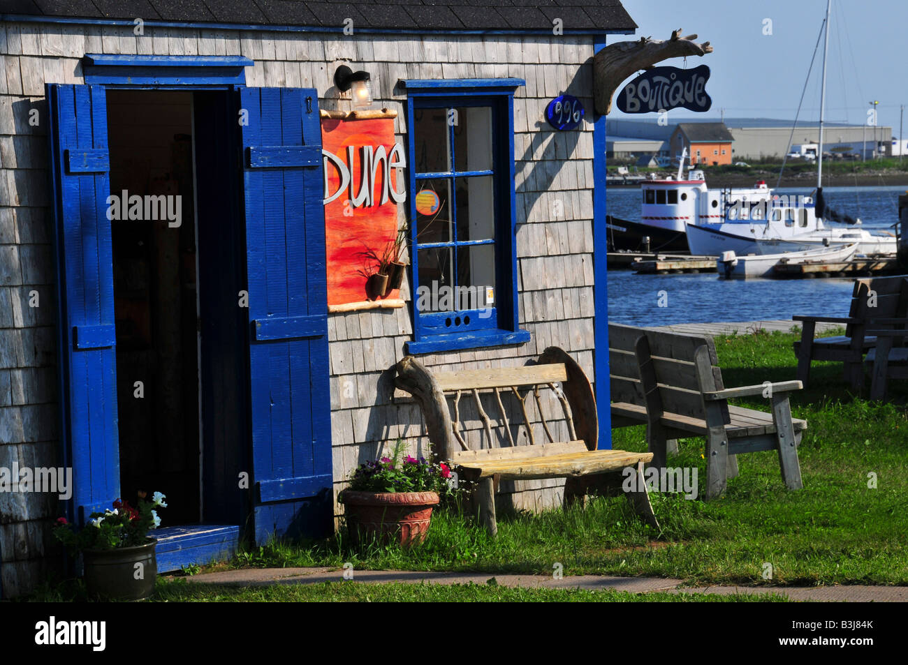Iles de la Madeleine Havre Aubert Stock Photo Alamy