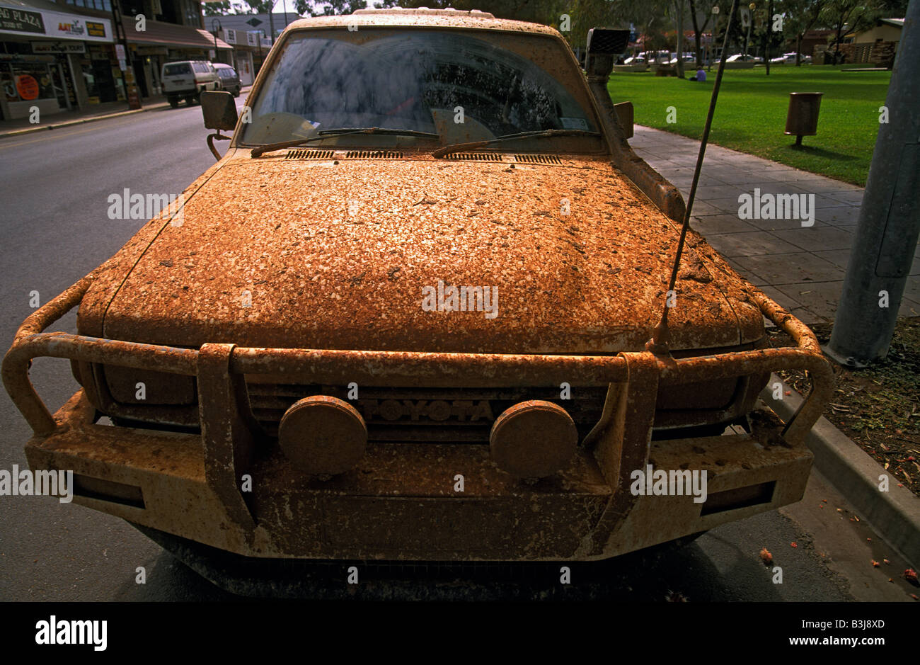 car covered in mud Stock Photo Alamy