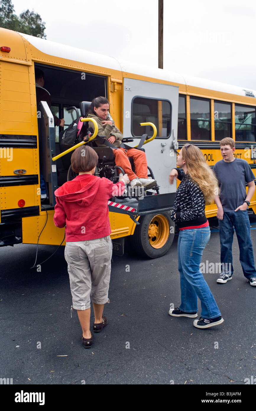Wheelchair bus lift hires stock photography and images Alamy