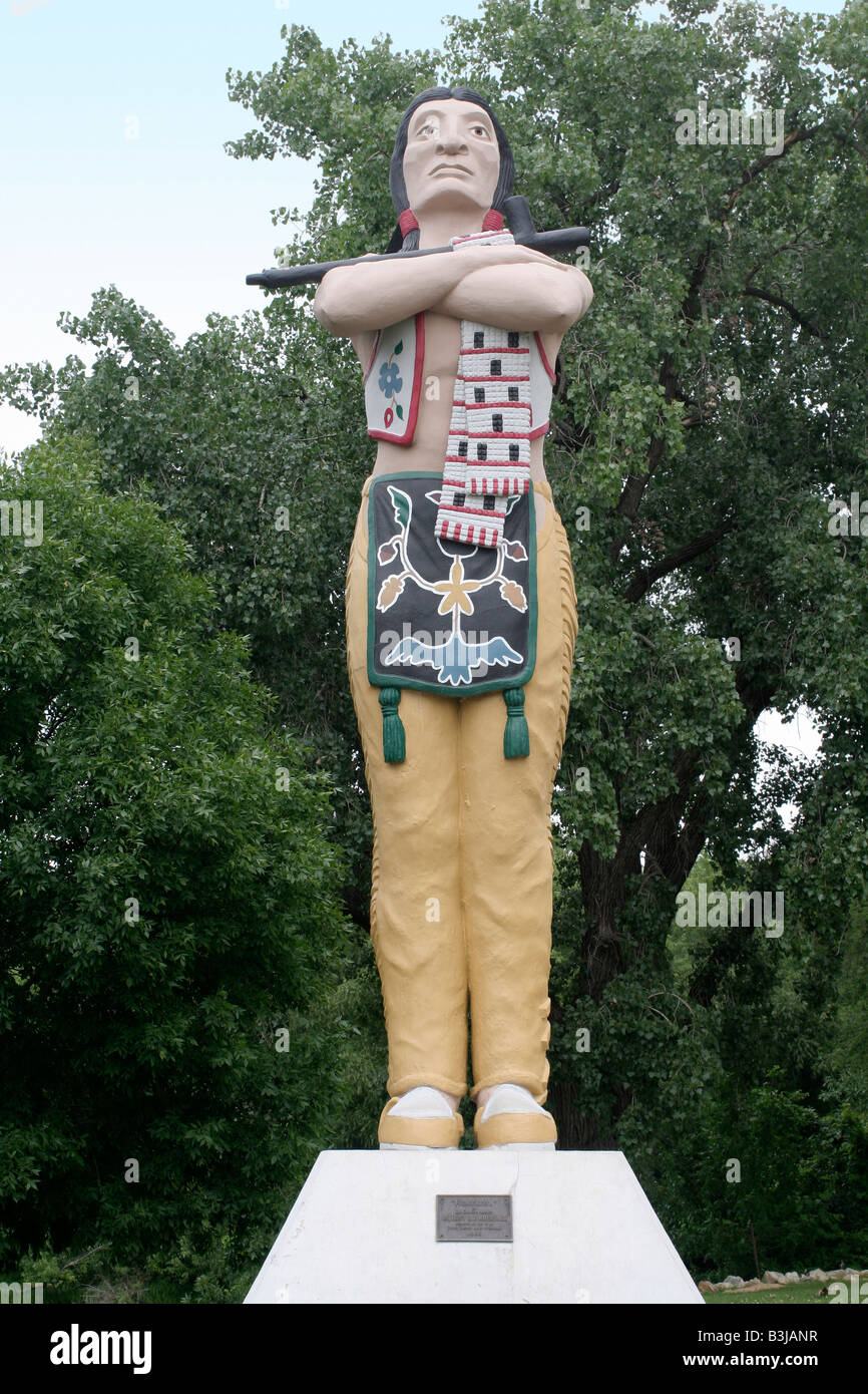 Hiawatha statue Riverside park in La Crosse Wisconsin Stock Photo Alamy