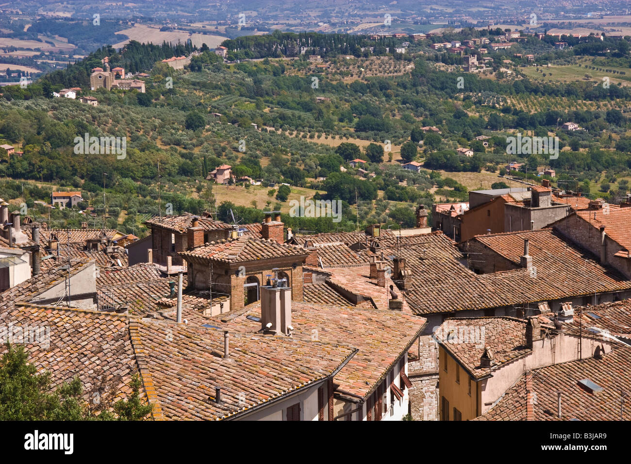 perugia high panorama senary view roof house home town city citadel
