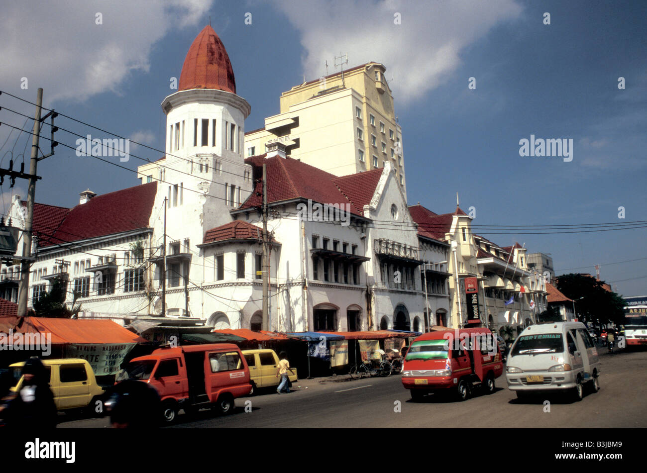 colonial building in jalan rajawali surabaya java indonesia Stock Photo