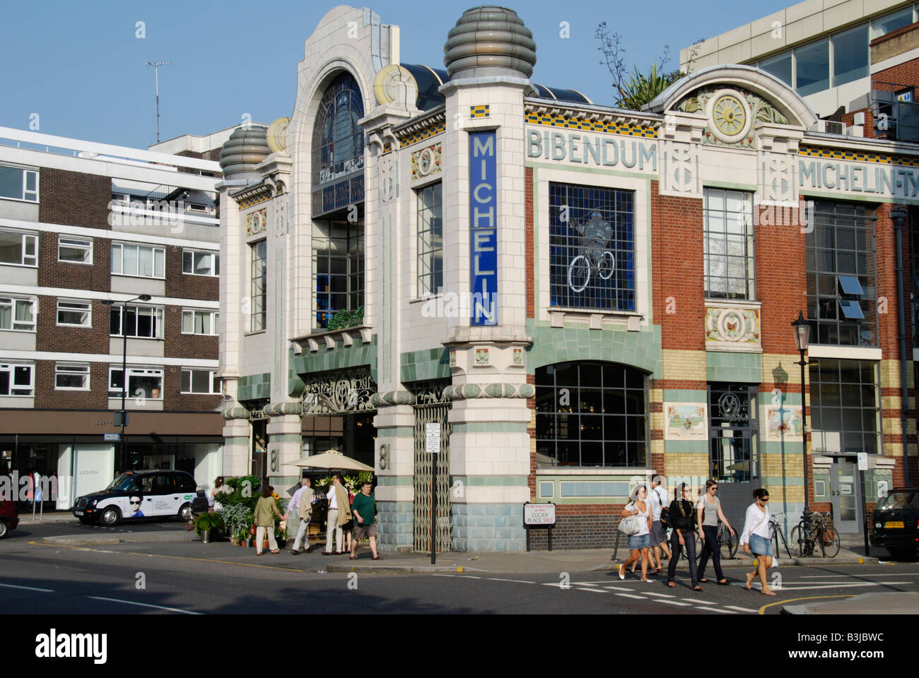 Former Michelin House now the Bibendum Restaurant and Oyster Bar Fulham Road Chelsea London Stock Photo