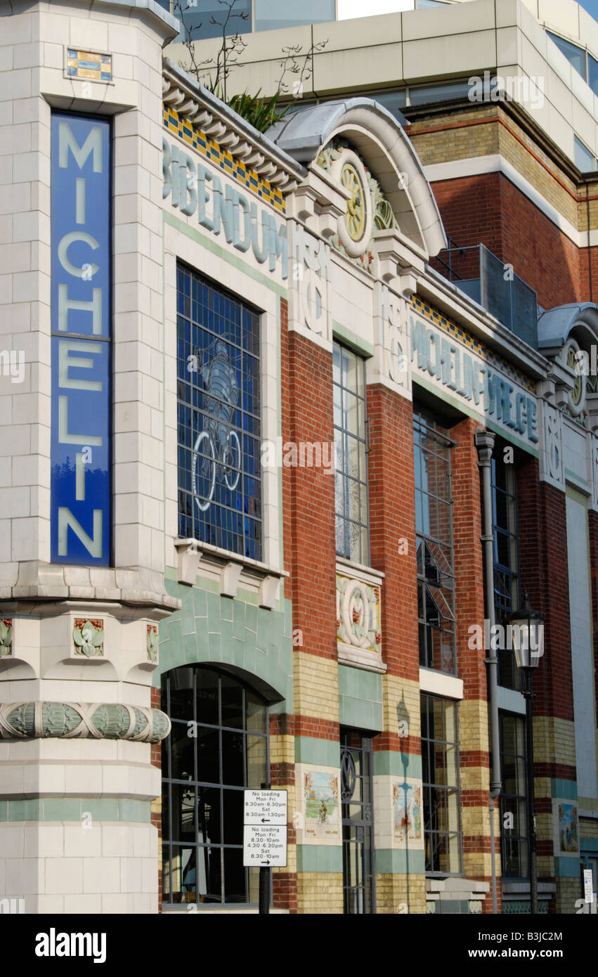 Former Michelin House now the Bibendum Restaurant and Oyster Bar Fulham Road Chelsea London Stock Photo