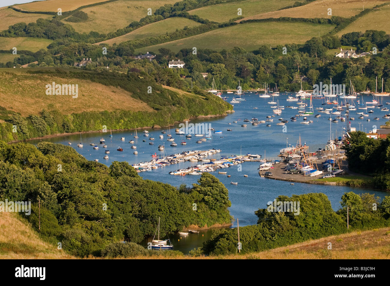 view of the kingsbridge estuary devon england uk Stock Photo