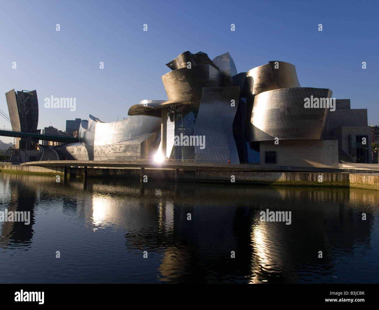 The magnificent Guggenheim Museum Bilbao, by Canadian architect Frank O. Gehry. Stock Photo