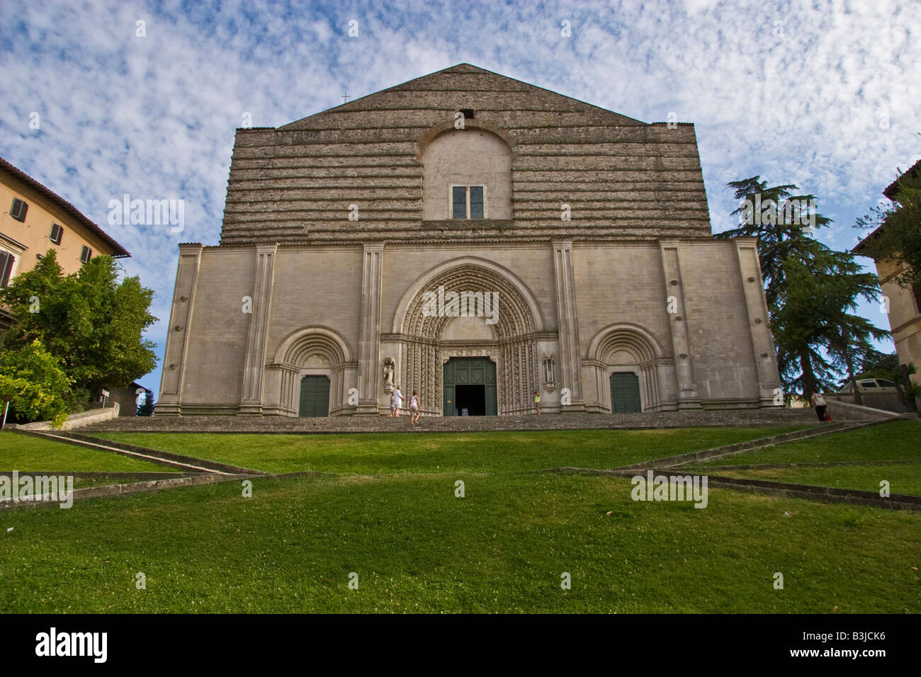 todi perugia umbria italy san fortunato gothic church Stock Photo Alamy
