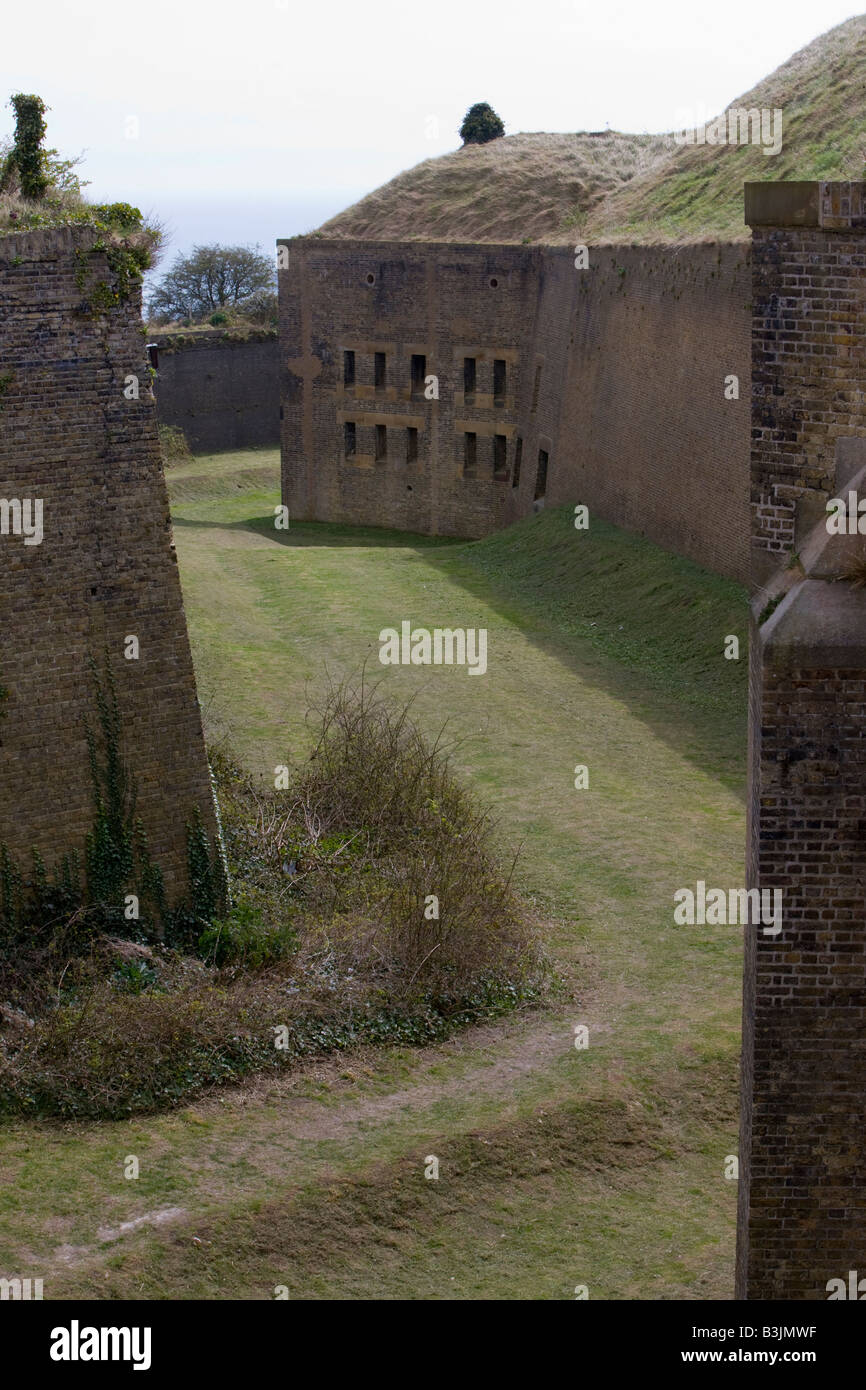 The Napoleonic Drop Redoubt Fort in Dover Kent Stock Photo