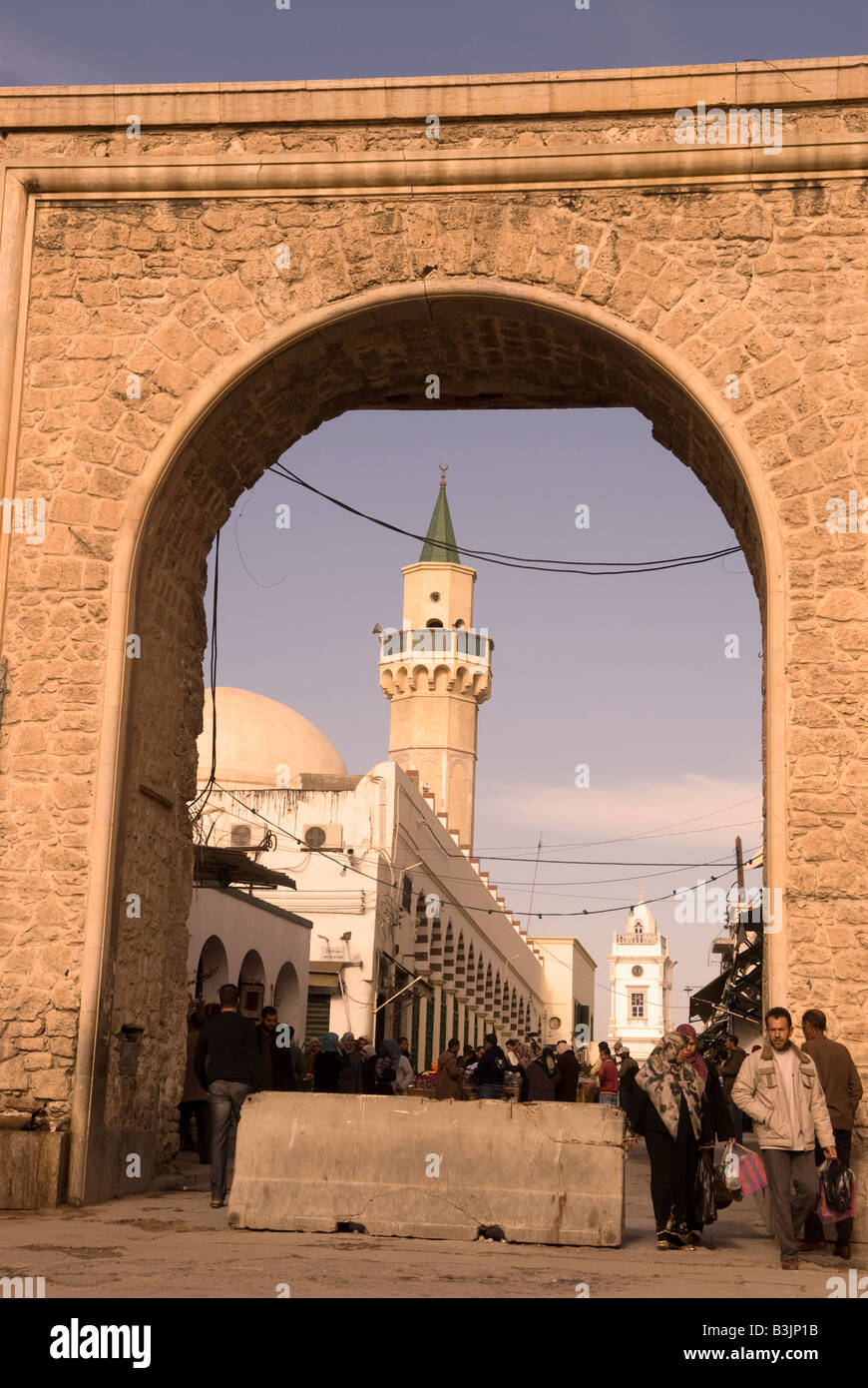 Entrance to Medina Tripoli Libya Stock Photo