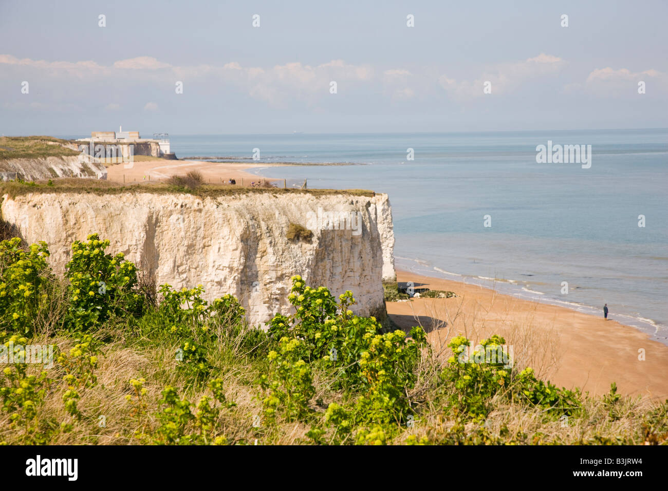 White cliffs near Kingsgate Bay in Kent Stock Photo Alamy