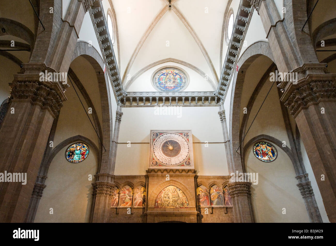 Interior of the Basilica di Santa Maria del Fiore (the Duomo), Florence, Tuscany, Italy Stock Photo