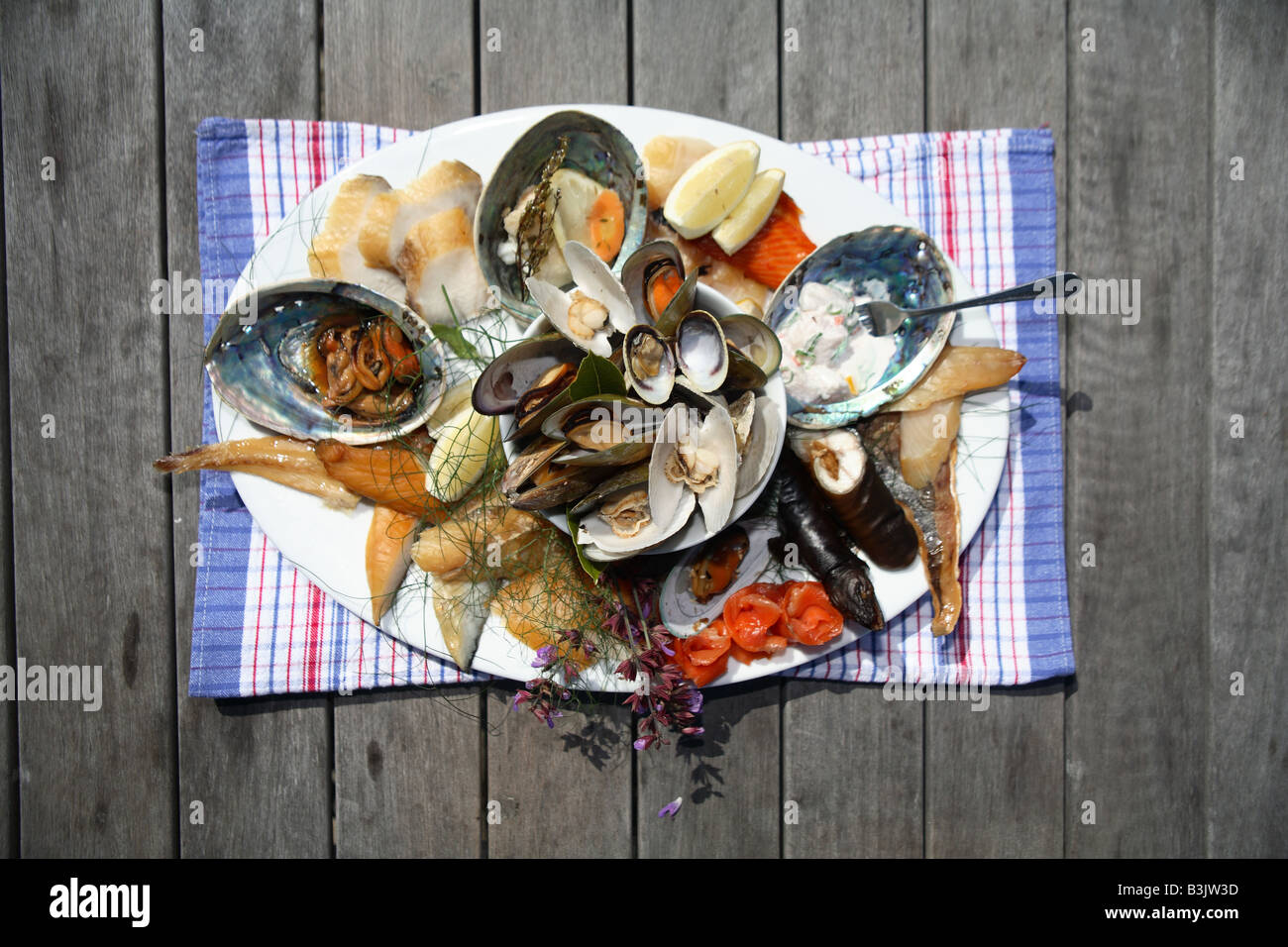 Kai Moana Platter Stock Photo