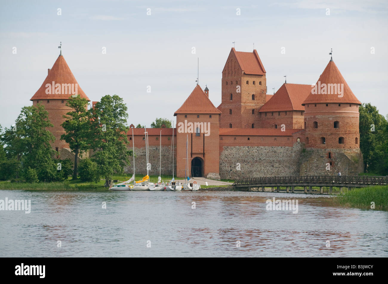 Island Castle Trakai near Vilnius an iconic image of Lithuania Stock Photo