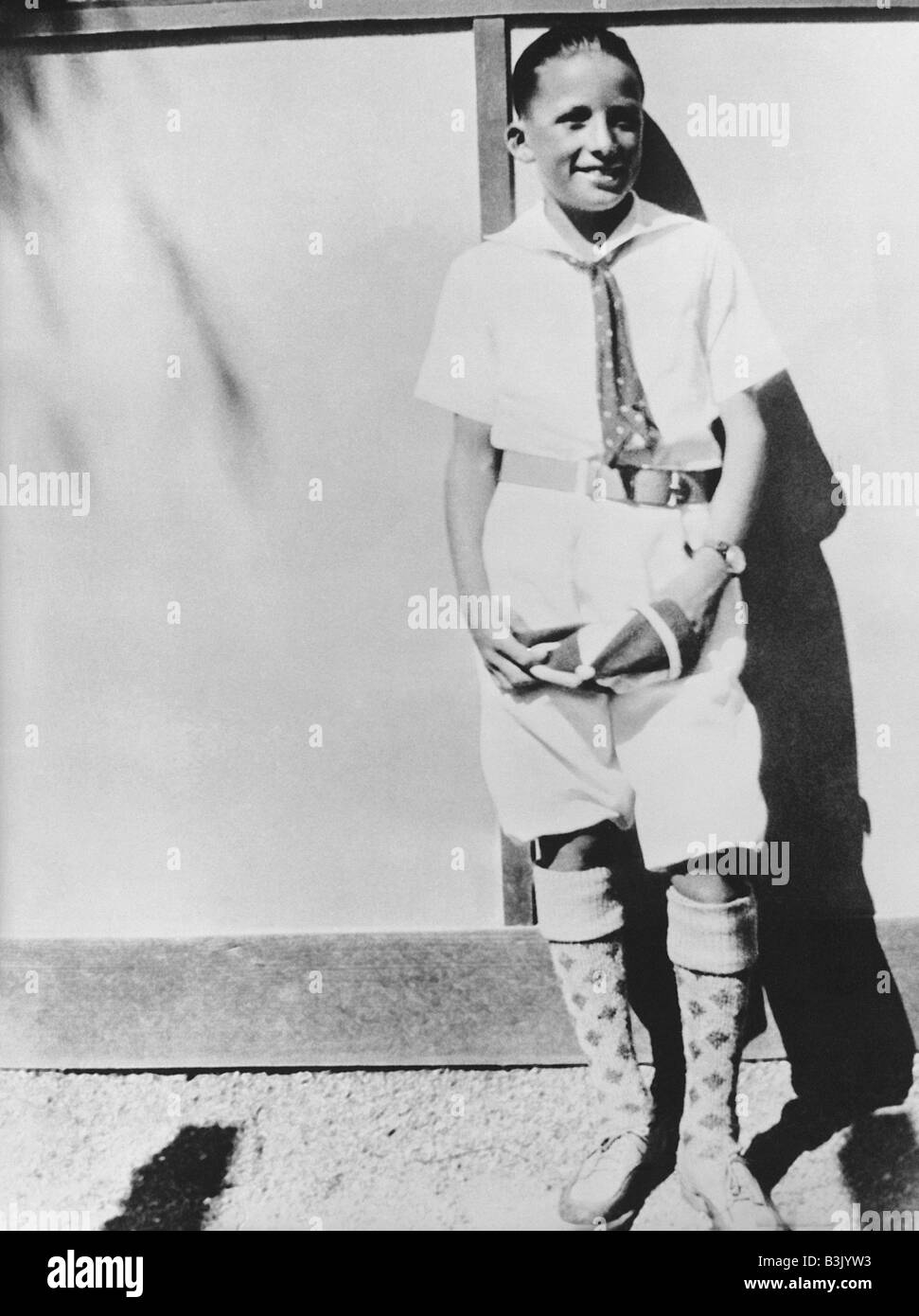 GREGORY PECK future US film actor aged 11 at his home in La Jolla