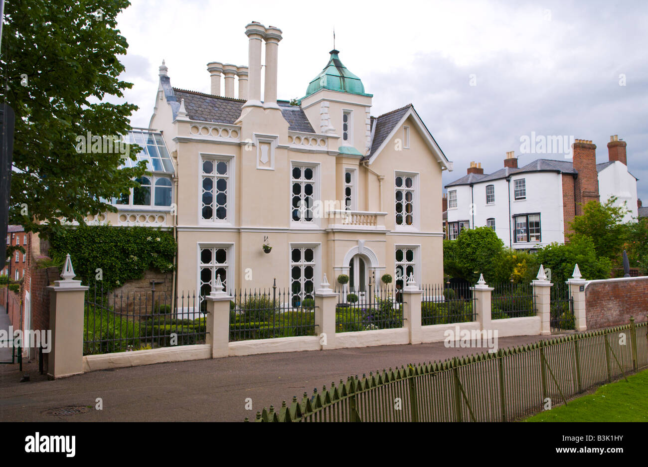 Late house designed by architect Robert Smirke standing on an