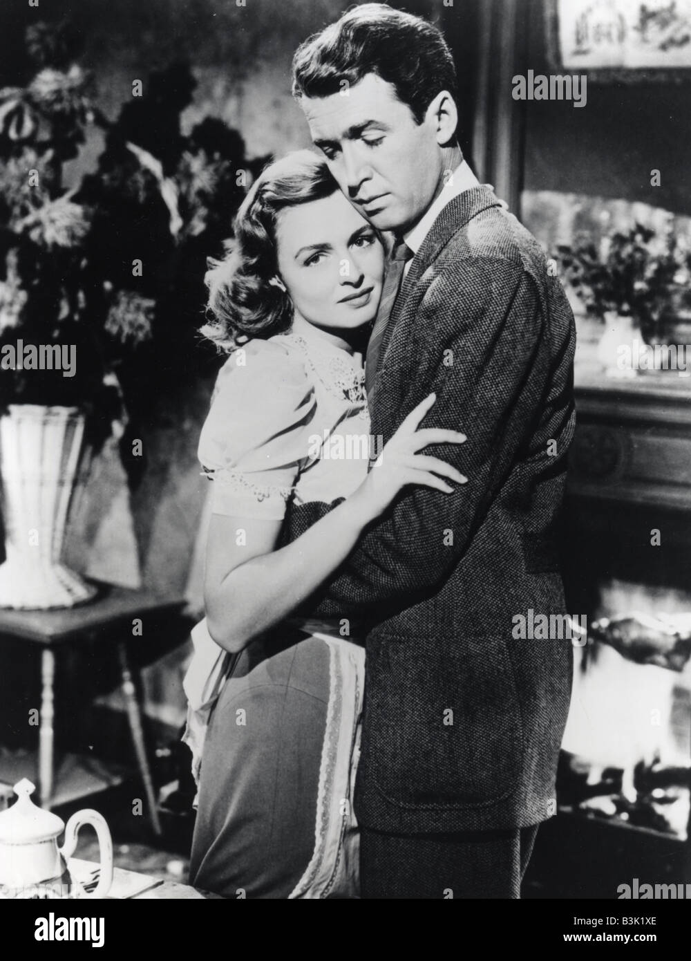 IT'S A WONDERFUL LIFE 1946 RKO film with Donna Reed and James Stewart Stock Photo