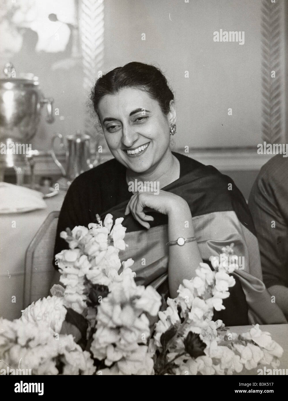 INDIRA GANDHI Indian politician 1917 to 1984, daughter of Nehru Stock Photo