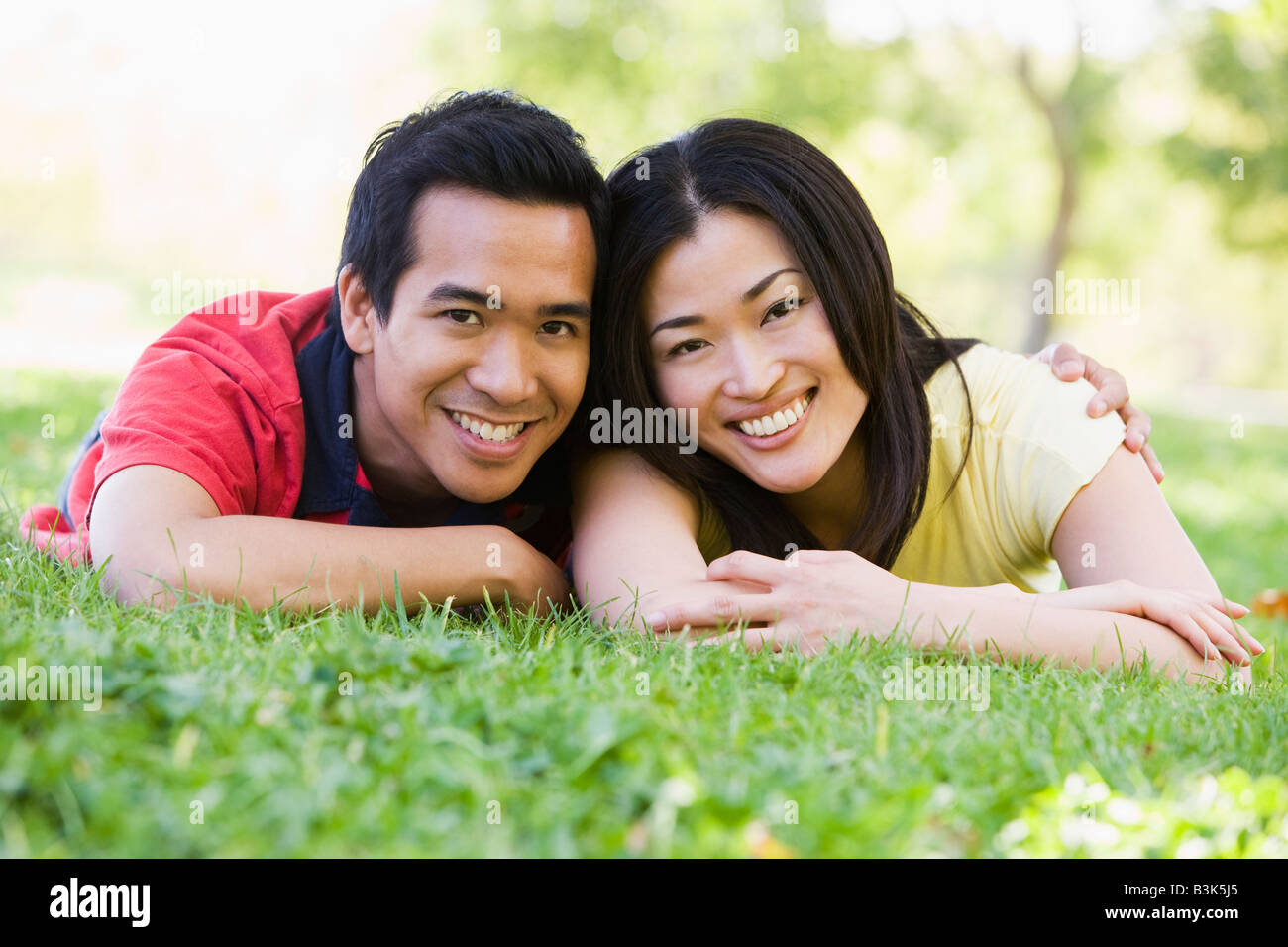 African couple outside lying hi-res stock photography and images - Alamy